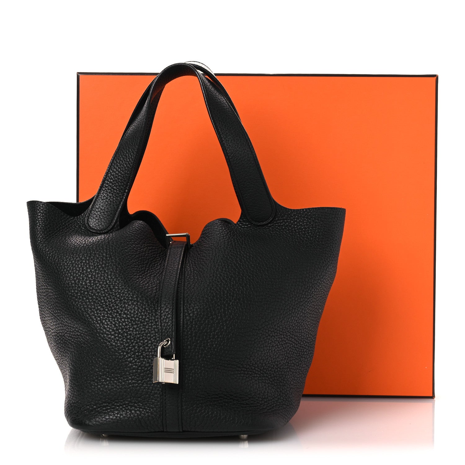 Hermes Taurillon Clemence Picotin Lock 22 MM Black 12 of 12