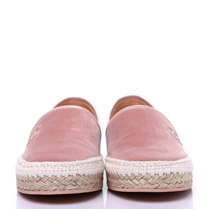 Chanel Velvet Patent CC Espadrilles 36 Pink 2 of 9