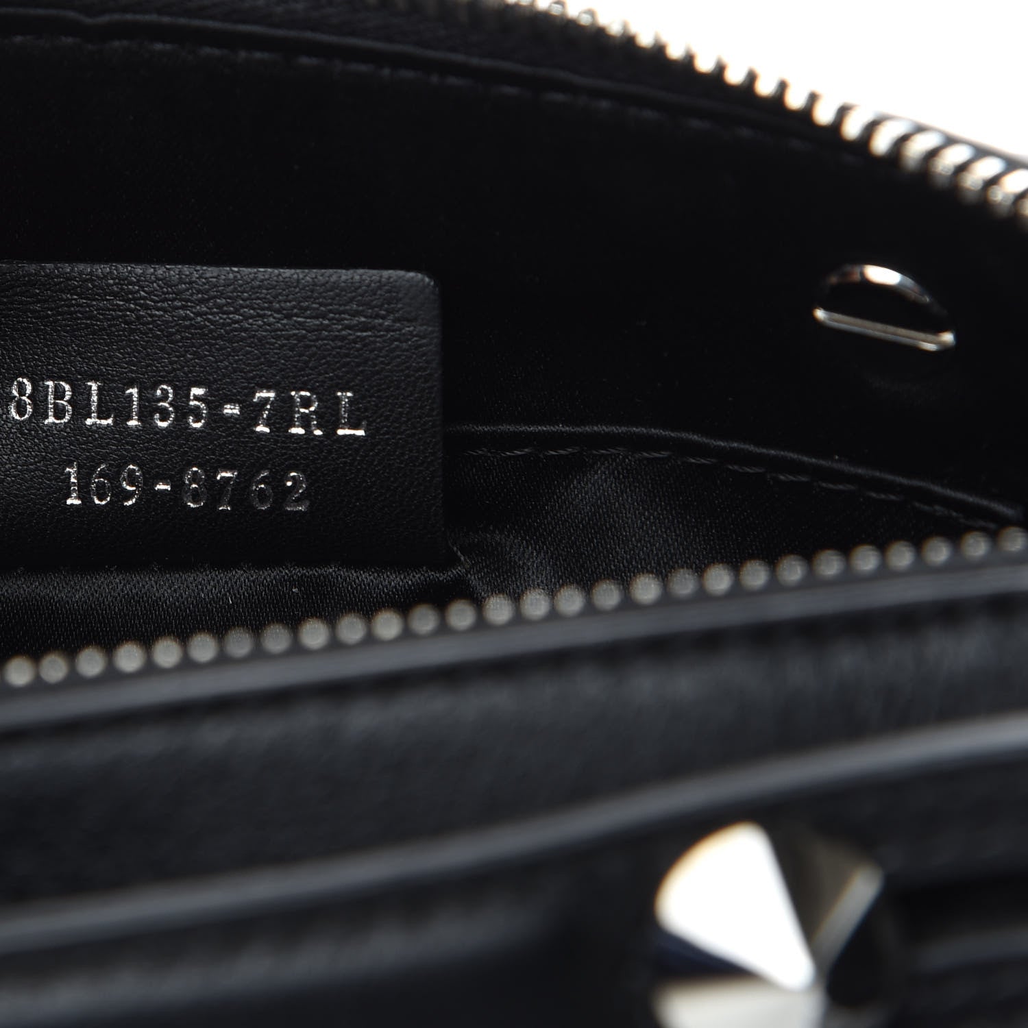 Fendi Vitello Dolce Crystal Flowerland Croc Tail Mini By The Way Boston Bag Black 9 of 9