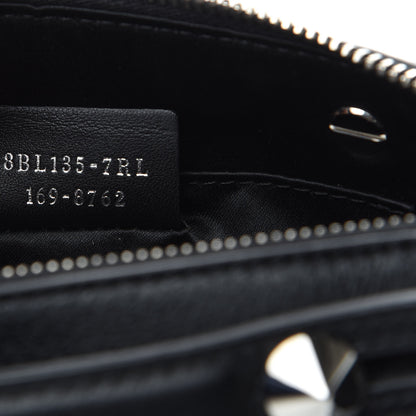 Fendi Vitello Dolce Crystal Flowerland Croc Tail Mini By The Way Boston Bag Black 9 of 9