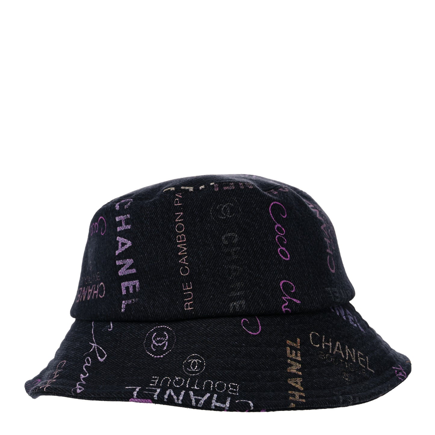Denim Mood Cloche Bucket Hat S Black