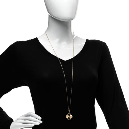 Van Cleef & Arpels 18K Yellow Gold Guilloche Magic Alhambra Long Necklace 2 of 5
