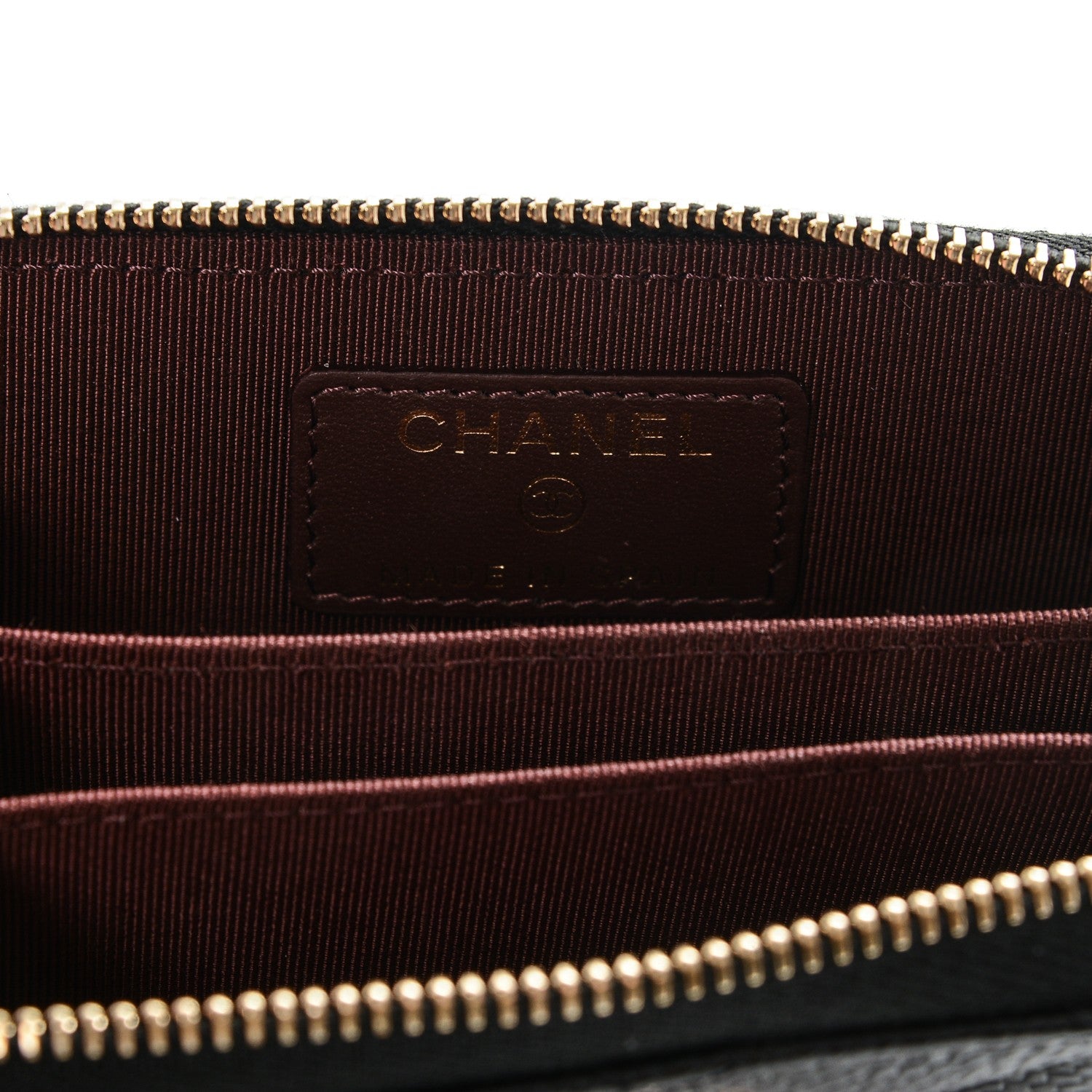 Chanel Caviar Quilted Zip Coin Purse Black 6 of 7