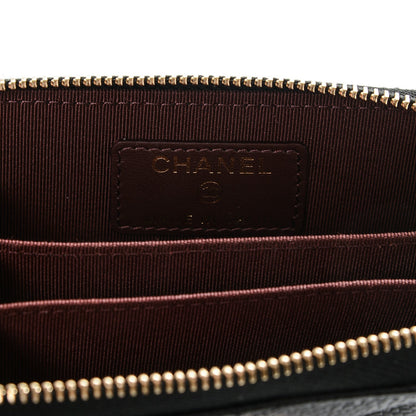 Chanel Caviar Quilted Zip Coin Purse Black 6 of 7