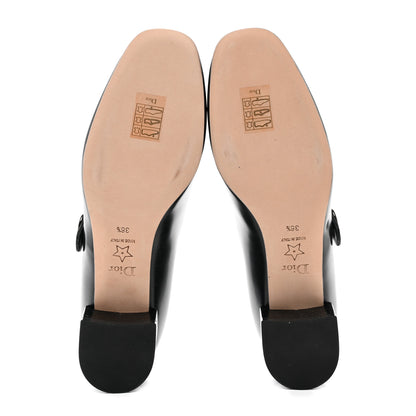 Christian Dior Brushed Calfskin Uniform 30mm Pumps 36.5 Black 5 of 9