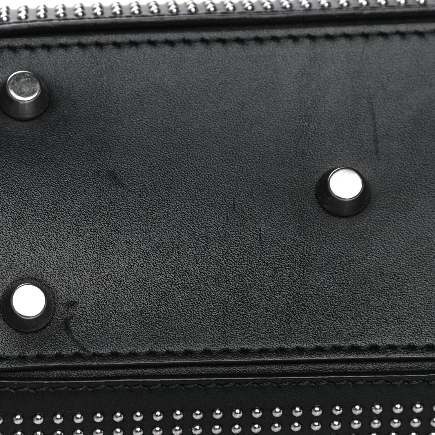 Alexander McQueen Calfskin Studded Mini Heroine Top Handle Bag Black 9 of 35