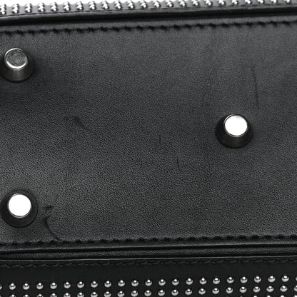 Alexander McQueen Calfskin Studded Mini Heroine Top Handle Bag Black 9 of 35