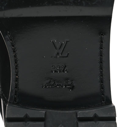 Louis Vuitton Calfskin Monogram Discovery Flat Ankle Boots 38.5 Black 6 of 8