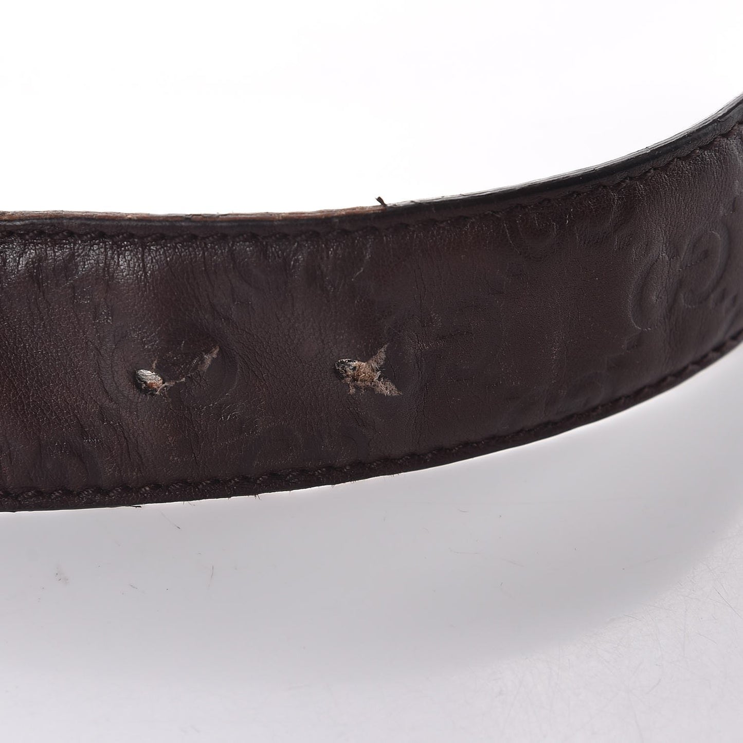 Guccissima Signature Interlocking G 40mm Belt 80 32 Dark Brown