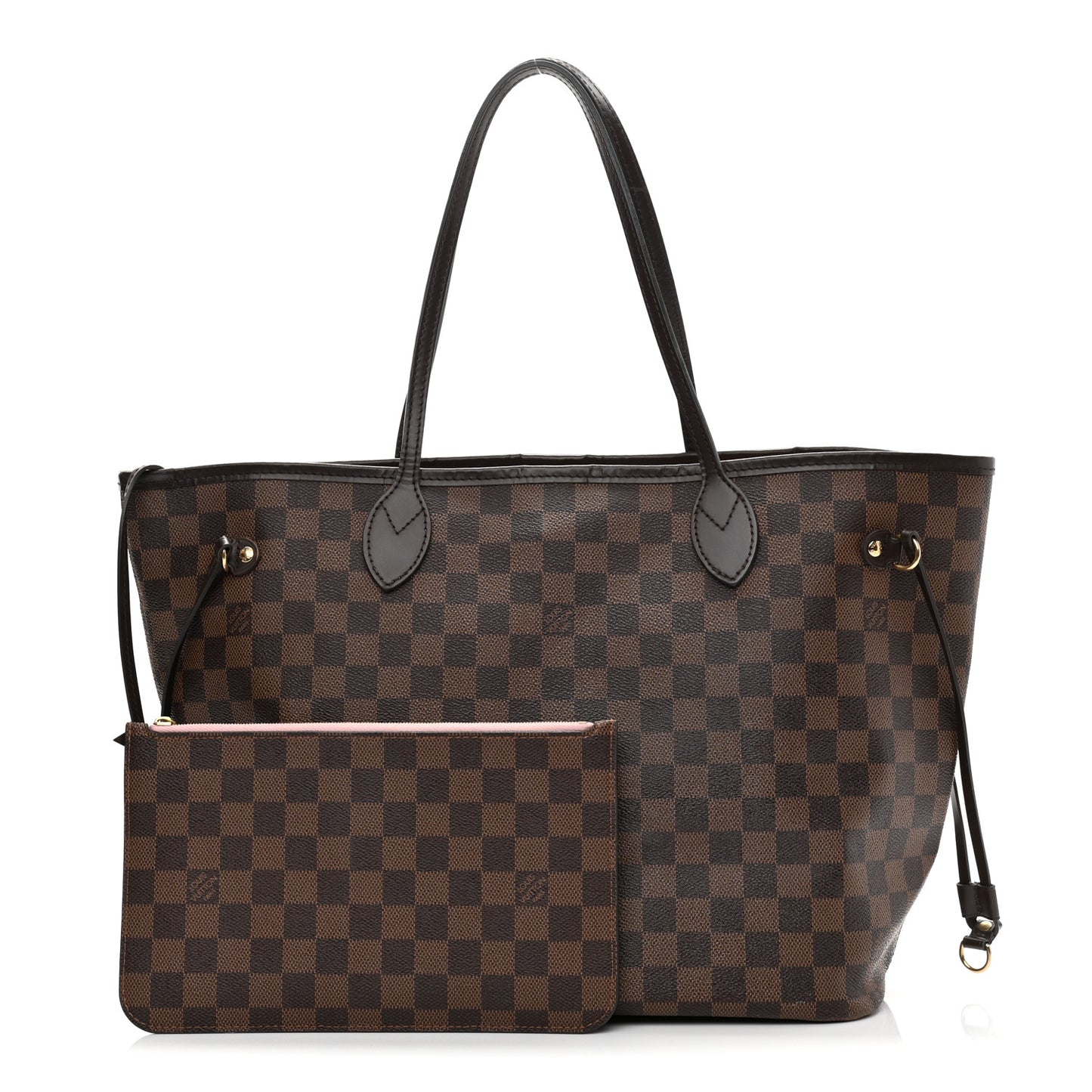 Damier Ebene Neo Neverfull MM Rose Ballerine