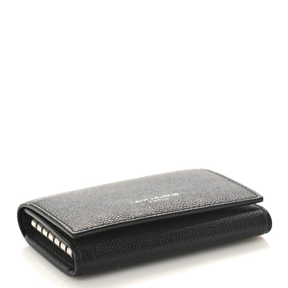 Saint Laurent Grain De Poudre Key Holder Wallet Black 4 of 8
