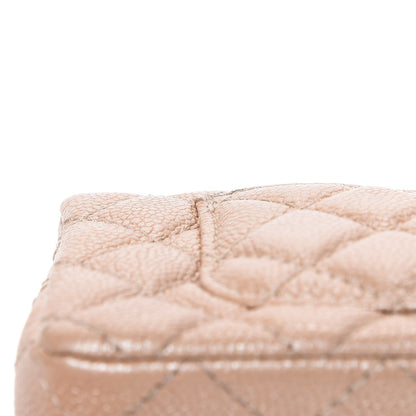 Chanel Pearly Caviar Quilted Mini Rectangular Flap Beige 11 of 12