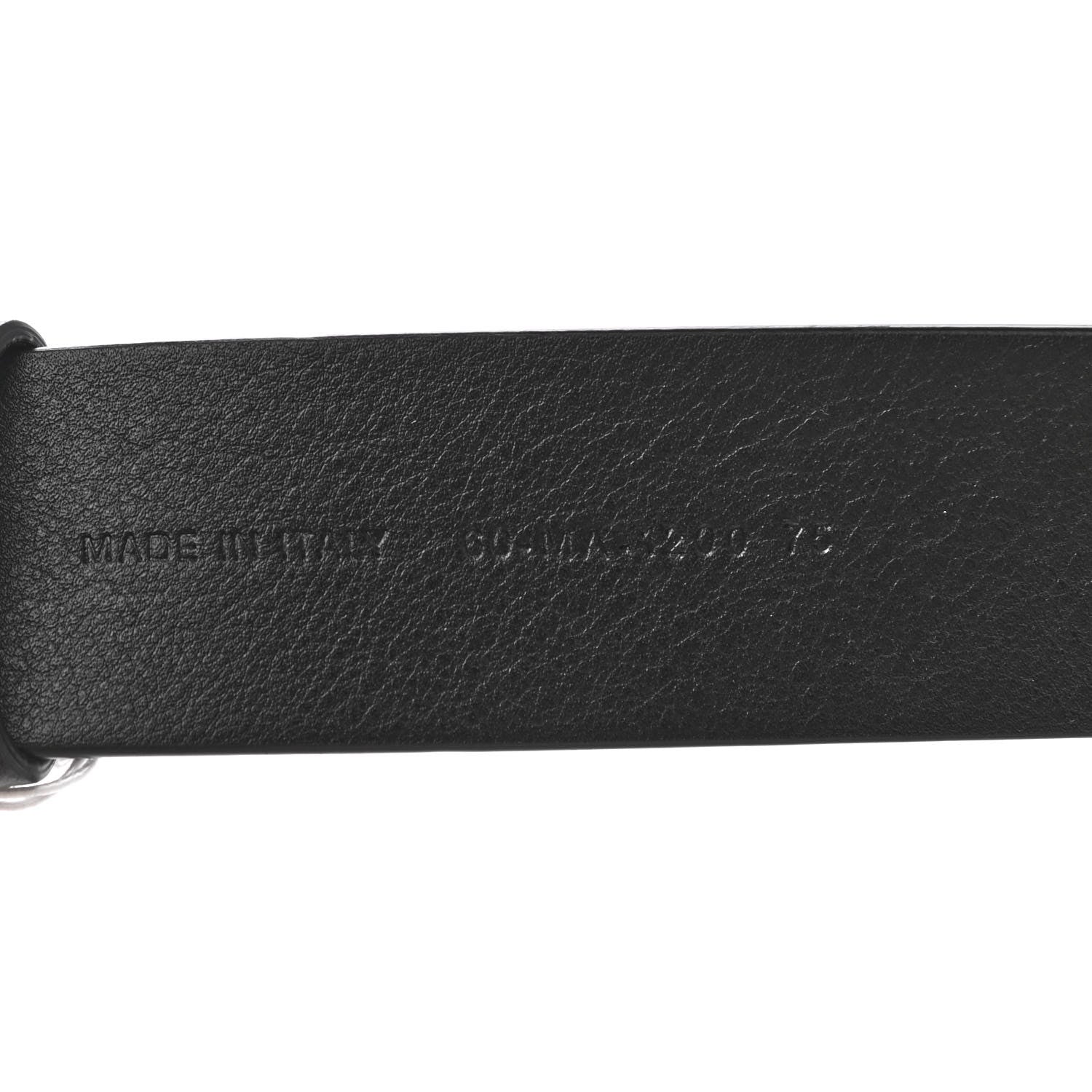 Christian Dior Calfskin 35mm Montaigne Belt 75 Black 4 of 6