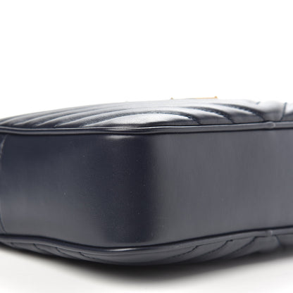 Saint Laurent Calfskin Matelasse Monogram Lou Camera Bag Navy 7 of 9