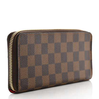 Louis Vuitton Damier Ebene Clemence Wallet Cherry 3 of 7