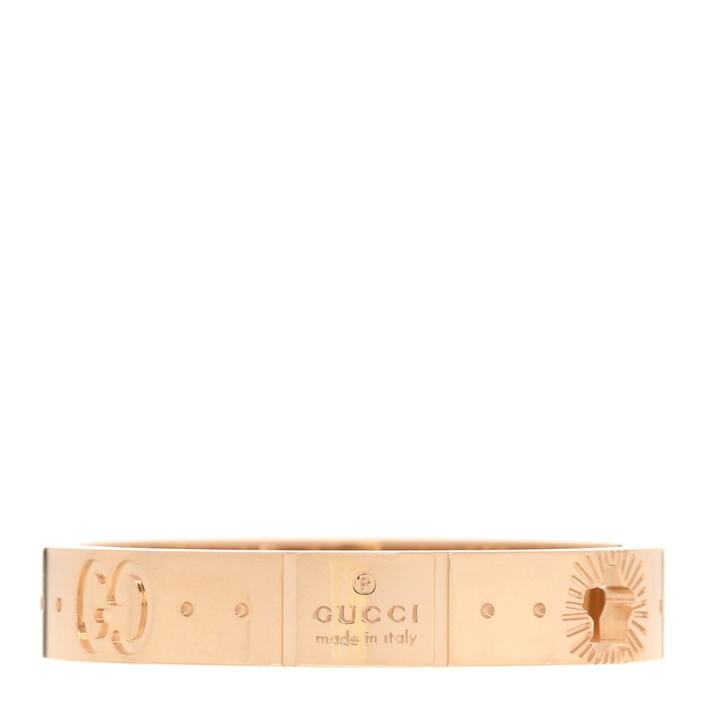 18K Yellow Gold Icon Stars Band Ring 62 10