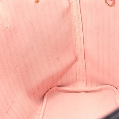 Louis Vuitton Damier Ebene Neo Neverfull MM Rose Ballerine 12 of 13