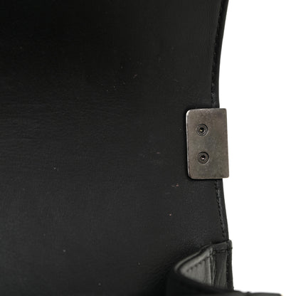 Chanel Calfskin Chevron Quilted Small Boy Flap Black 13 of 14