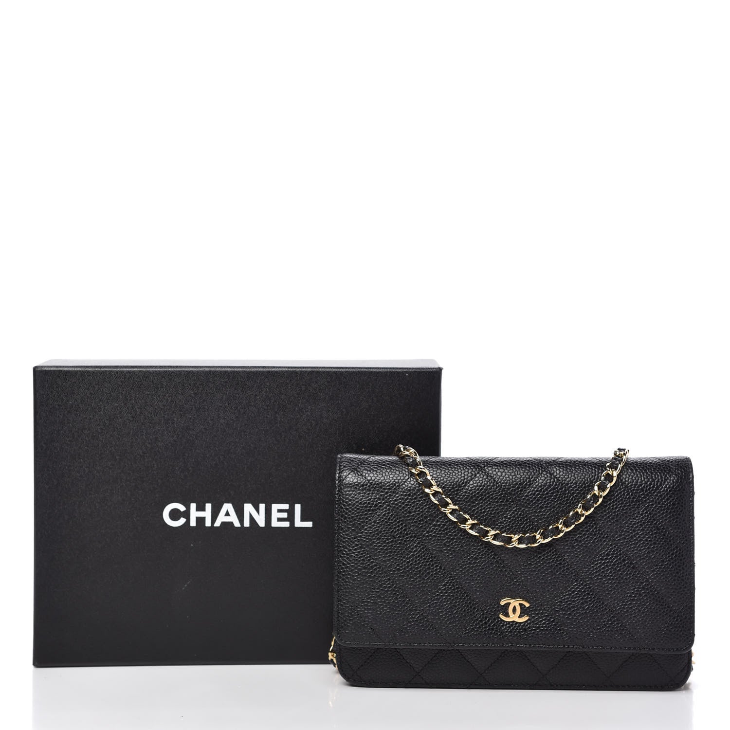 Chanel Caviar Quilted Wallet On Chain WOC Black 11 of 11