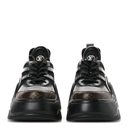 Louis Vuitton Calfskin Monogram LV Archlight 2.0 Platform Sneakers 38 Black 3 of 11