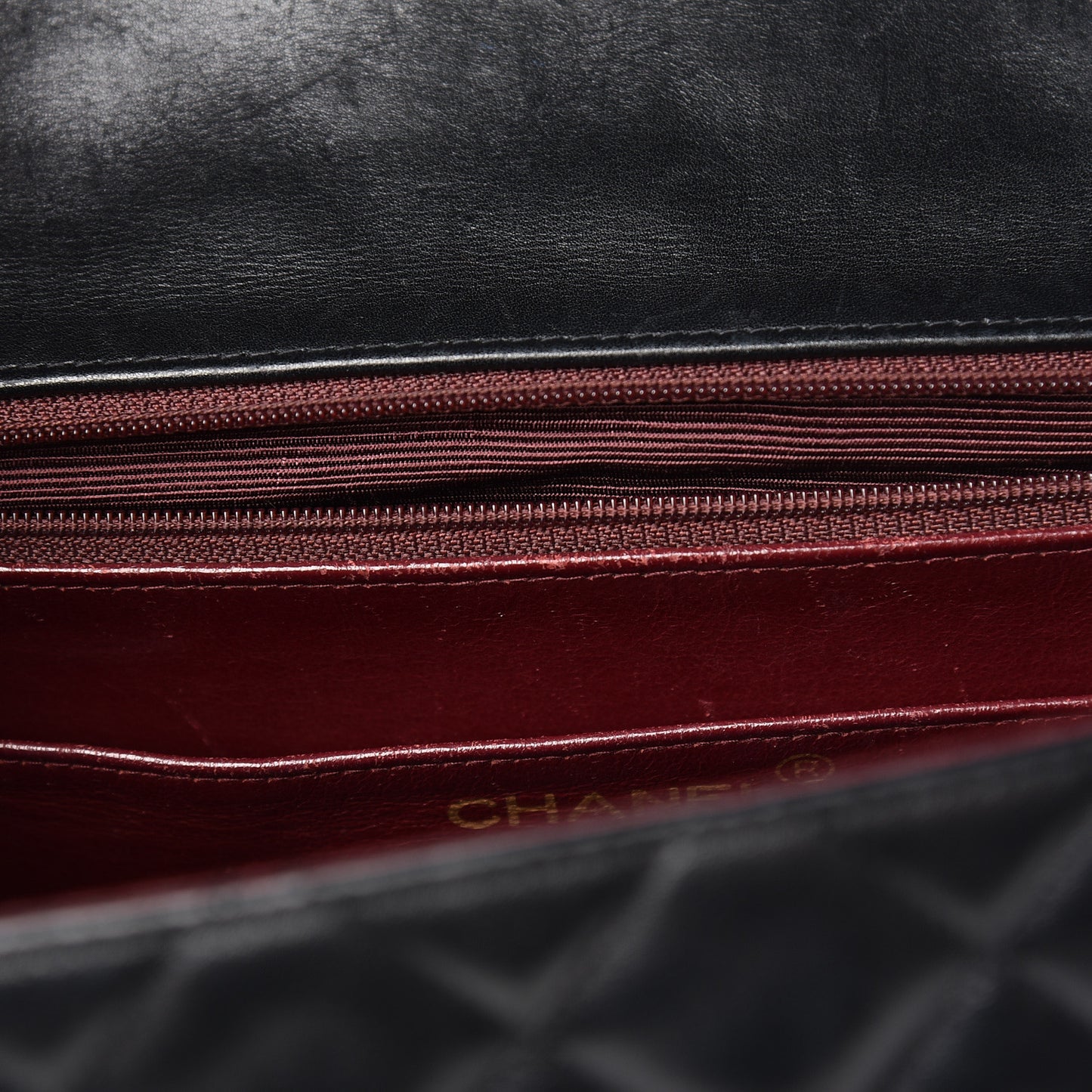 Lambskin Quilted XL Jumbo Single Flap Black