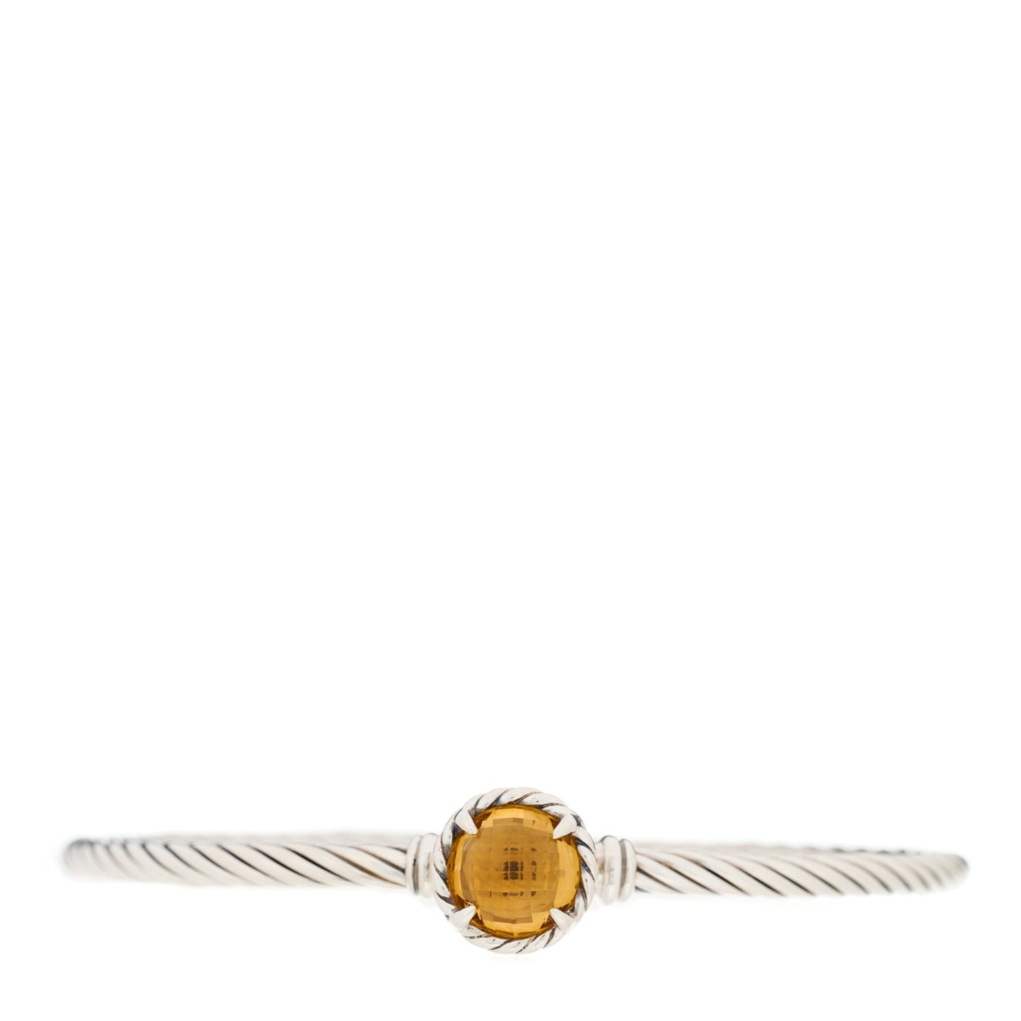 Sterling Silver Citrine 3mm Chatelaine Bracelet