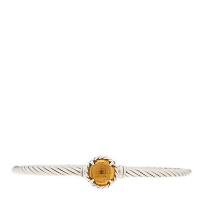 David Yurman Sterling Silver Citrine 3mm Chatelaine Bracelet 1 of 4