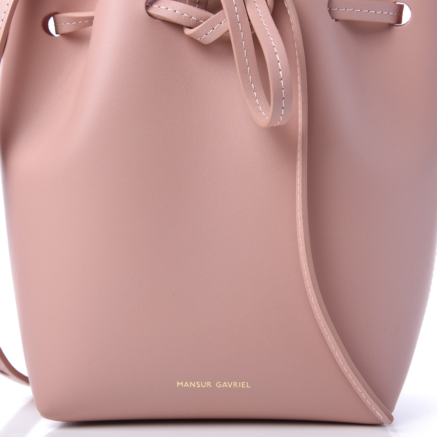 Mansur Gavriel Calfskin Mini Mini Bucket Bag Blush 9 of 10