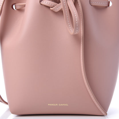 Mansur Gavriel Calfskin Mini Mini Bucket Bag Blush 9 of 10