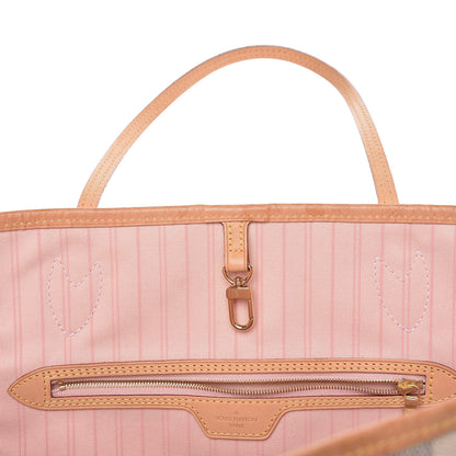 Louis Vuitton Damier Azur Neo Neverfull MM Rose Ballerine 14 of 24
