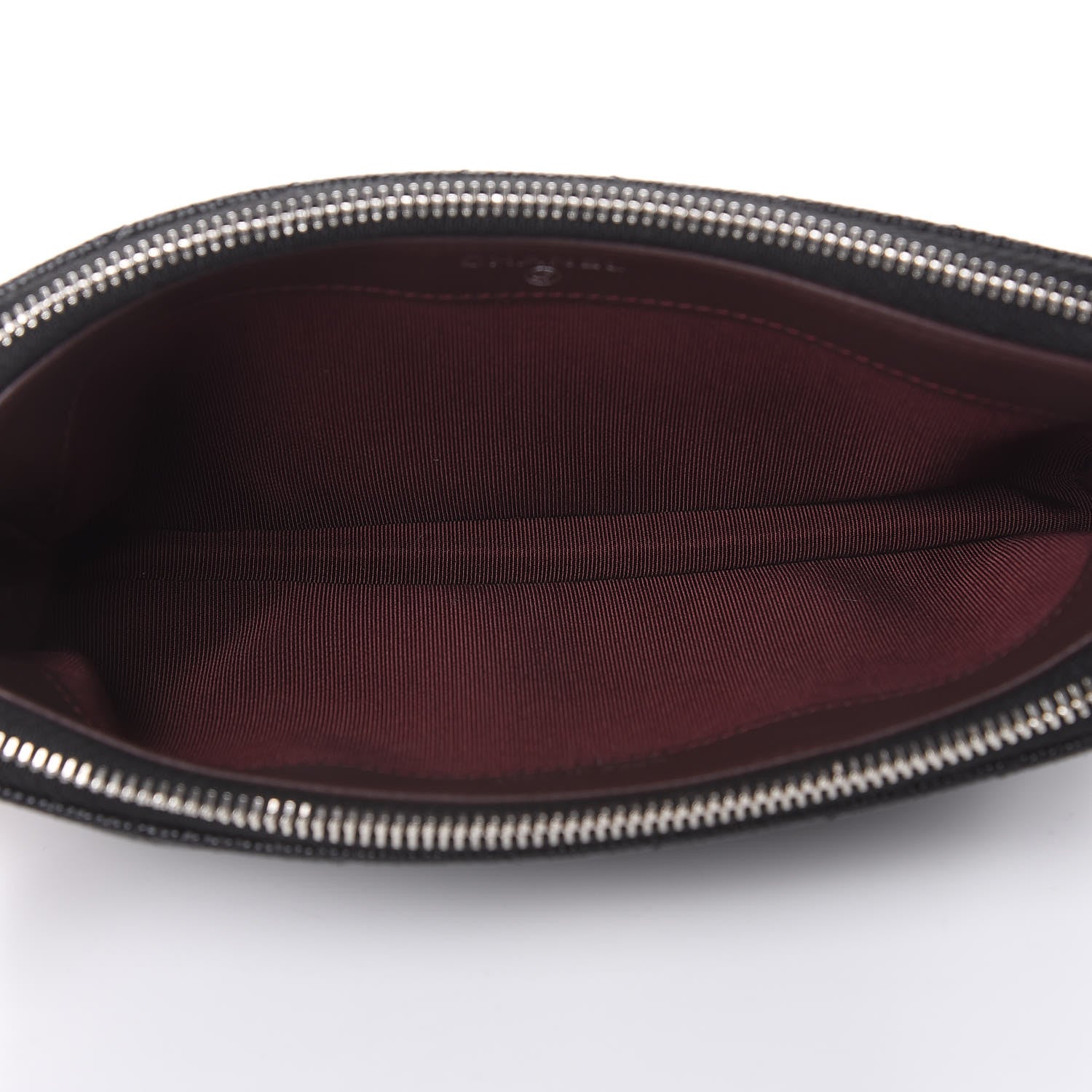 Chanel Caviar Chevron Quilted Small Clutch With Chain Black 6 of 12