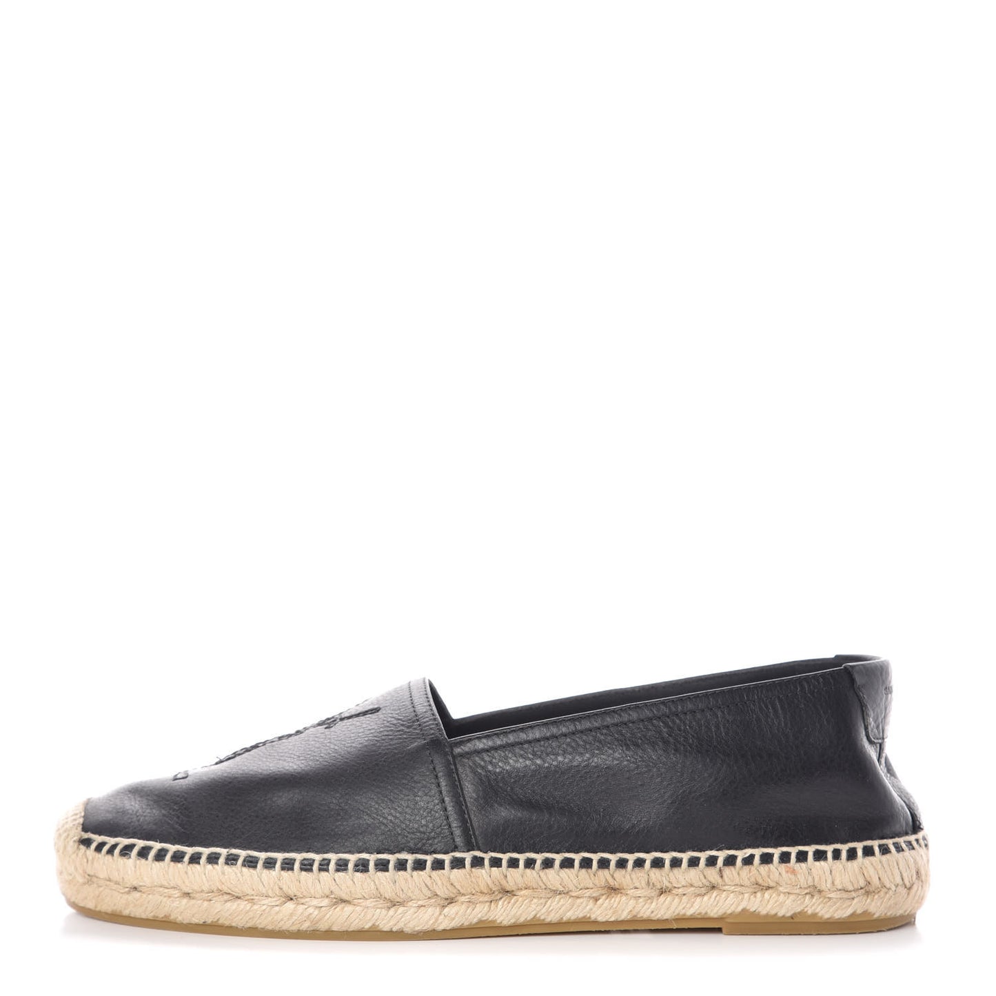 Calfskin Monogram Espadrilles 39 Black