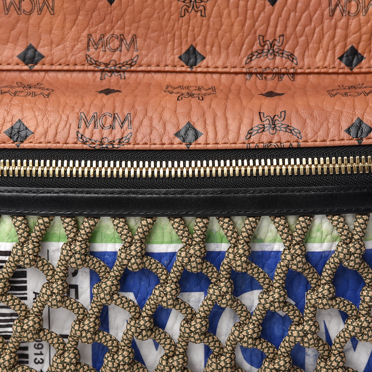 MCM Visetos Flight Print Medium Stark Backpack Cognac 8 of 11
