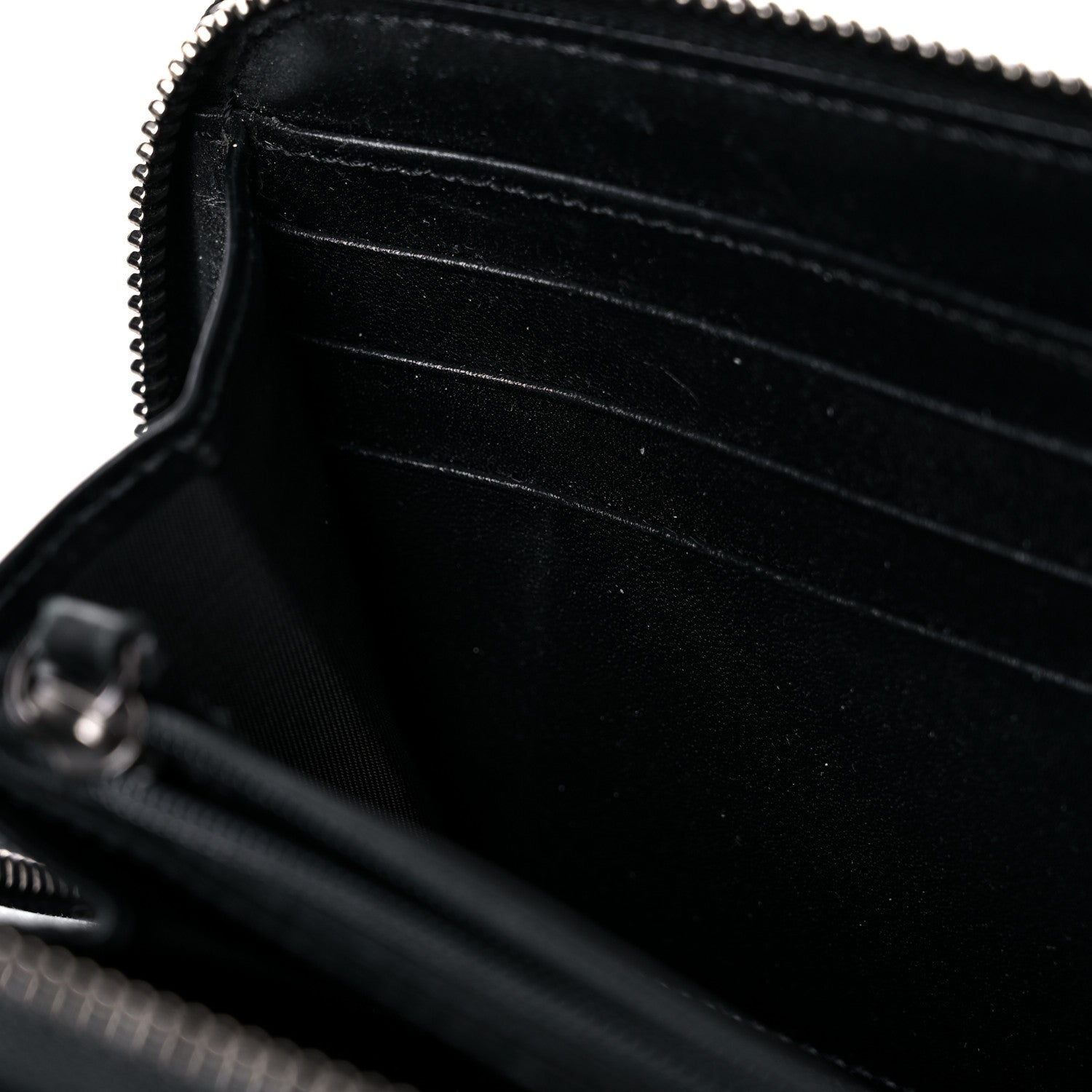 Burberry Beat Check Large Ziggy Zip Around Wallet Black 10 of 15