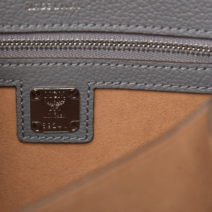 MCM Park Avenue Calfskin Small Patricia Crossbody Bag Charcoal 6 of 9