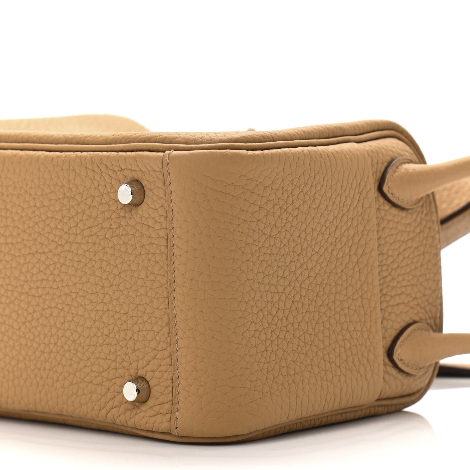 Hermes Taurillon Clemence Mini Lindy 20 Biscuit 9 of 10