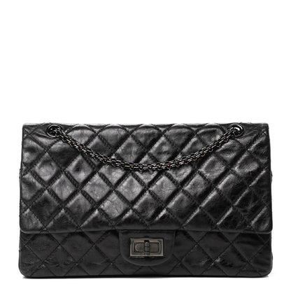 Chanel Metallic Aged Calfskin Quilted 2.55 Reissue 227 Flap So Black 1 of 4