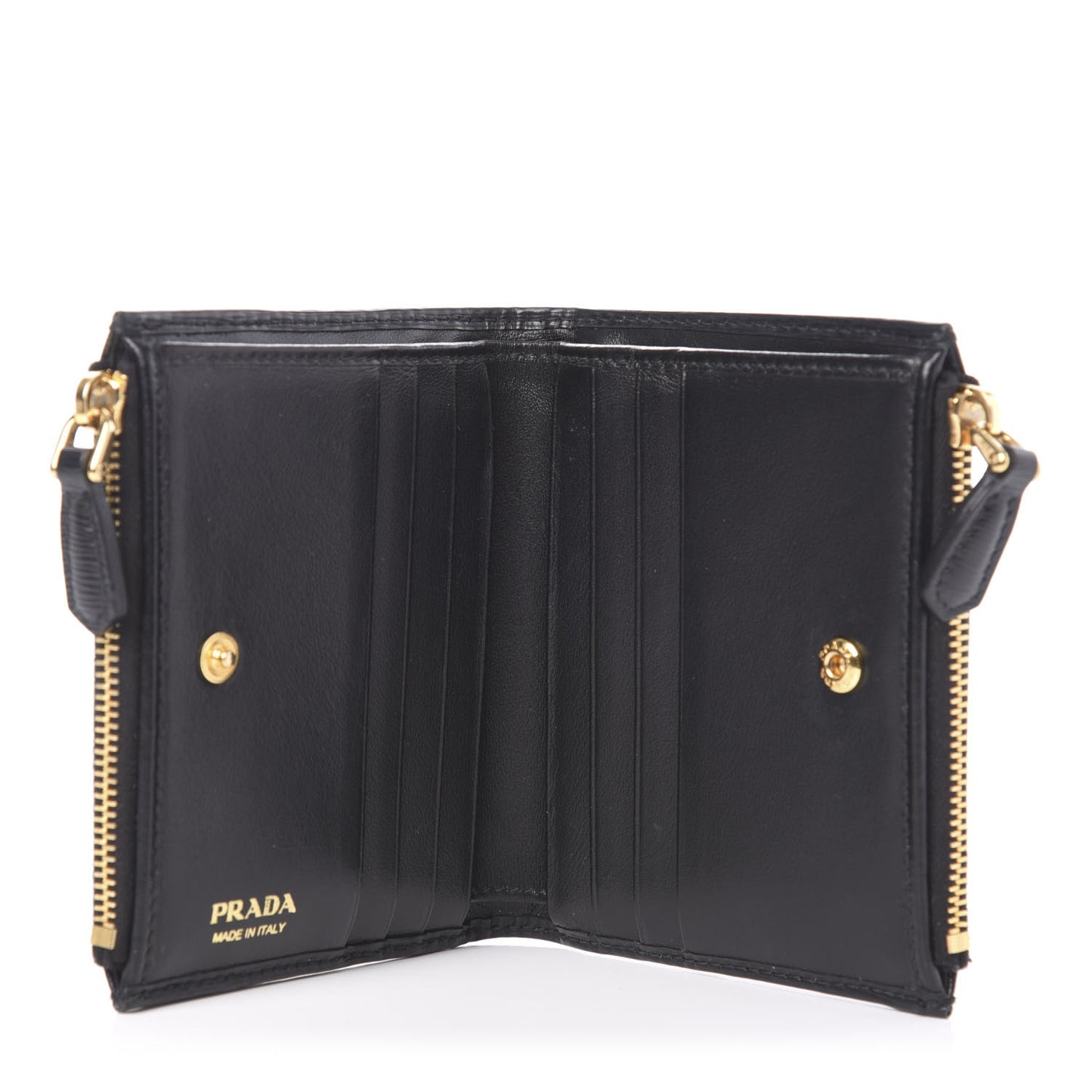 Vitello Move Zip Coin Case Wallet Black