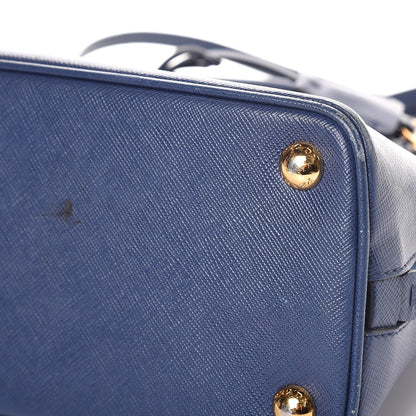 Prada Saffiano Lux Small Promenade Tote Bluette 14 of 17