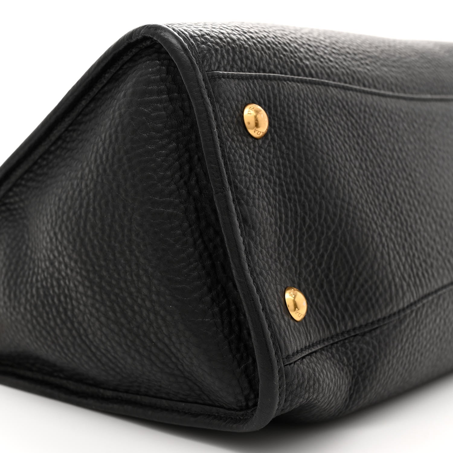 Prada Vitello Daino Shopping Satchel Black 8 of 10