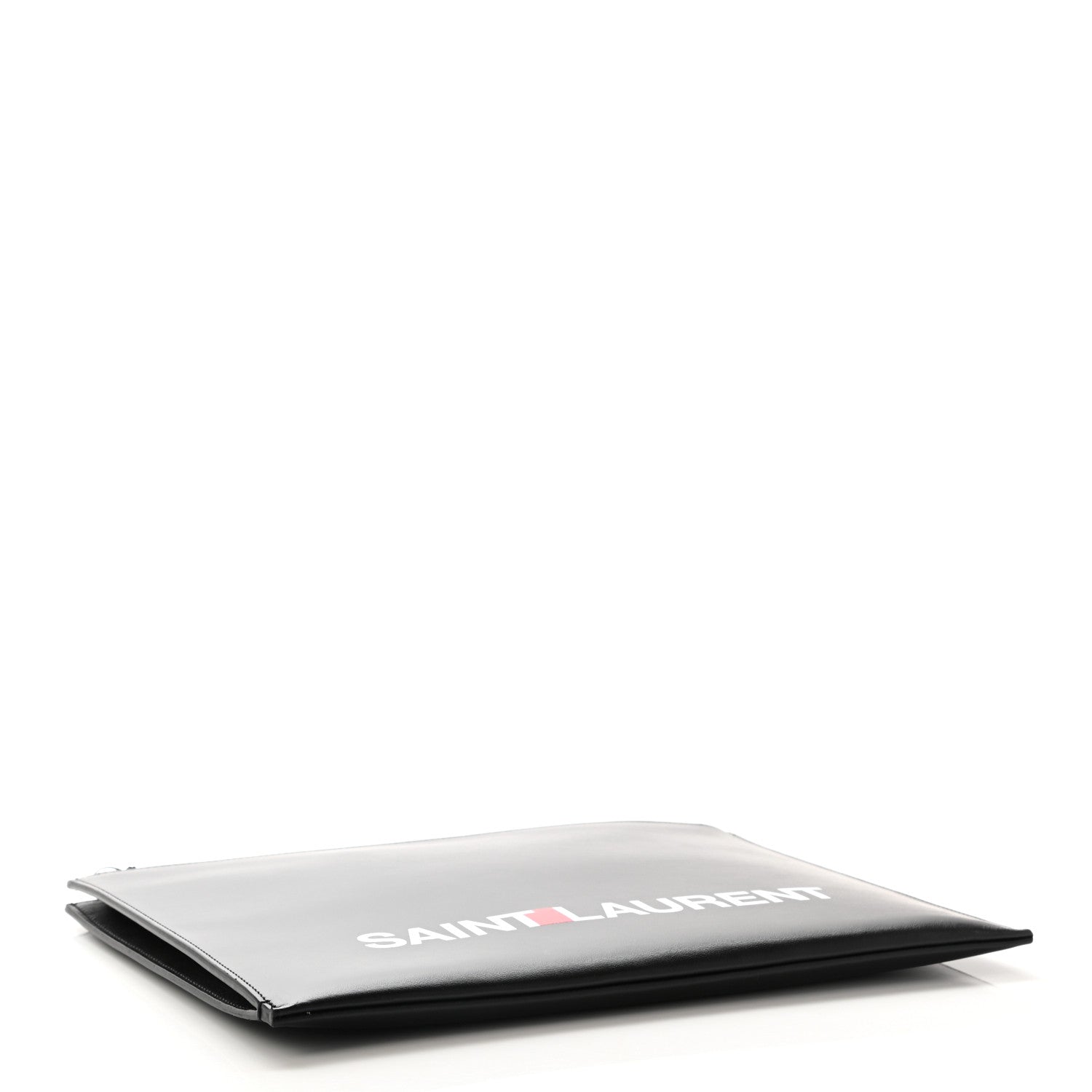 Saint Laurent Calfskin Logo Zipped Tablet Pouch Black 4 of 10