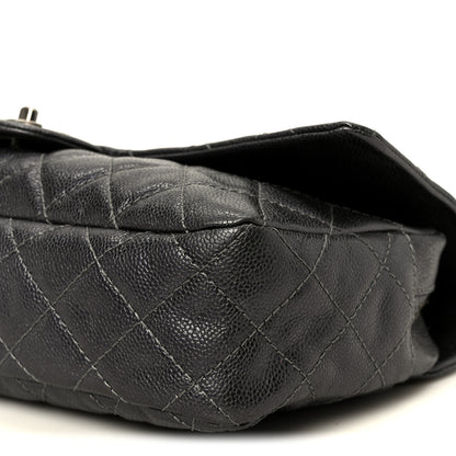 Chanel Iridescent Caviar Quilted Large Chic Flap Grey 10 of 11