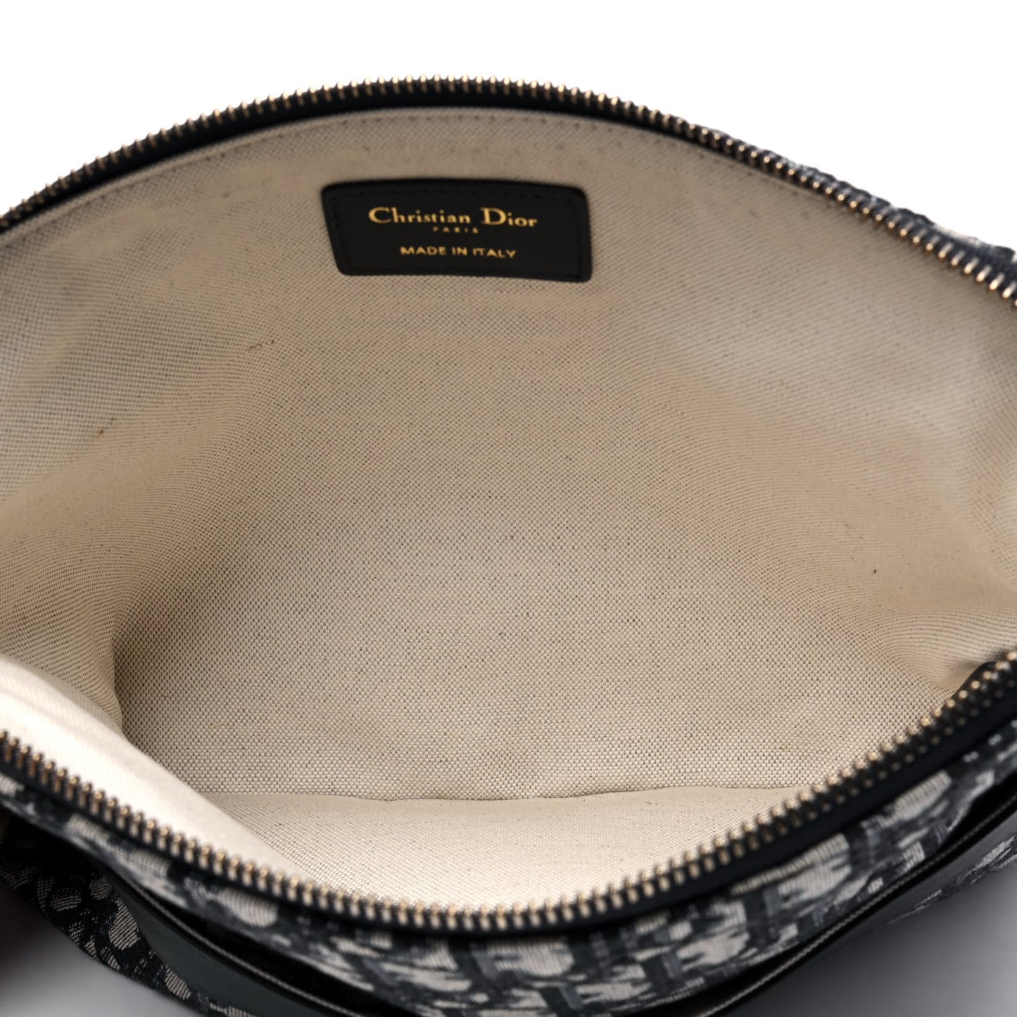 Oblique Pouch Clutch Blue