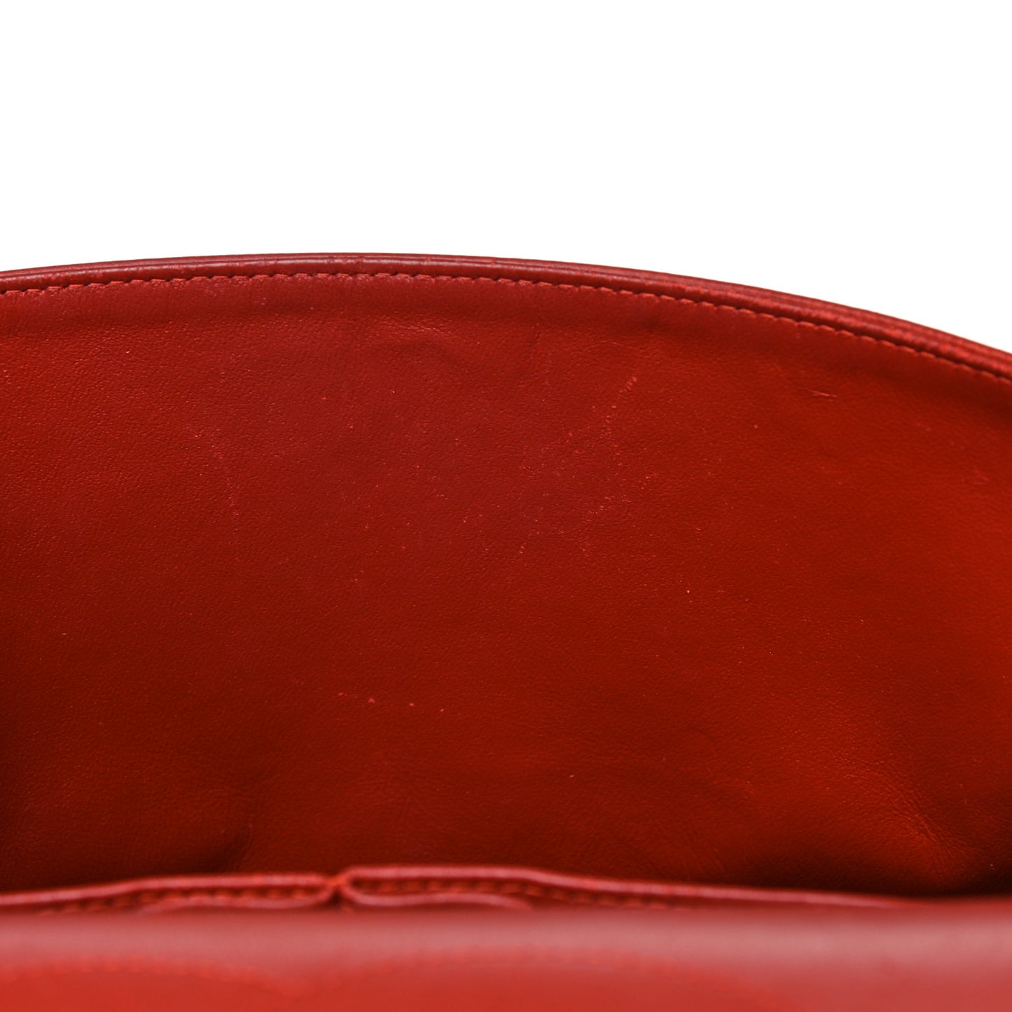 Caviar Quilted Jumbo Double Flap Red