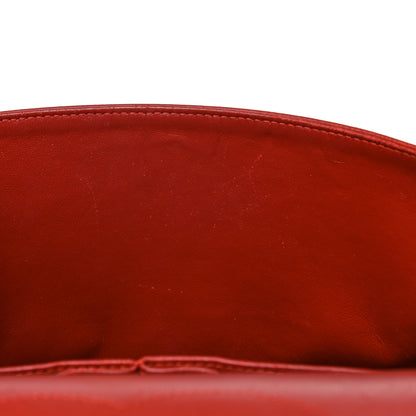 Chanel Caviar Quilted Jumbo Double Flap Red 13 of 24