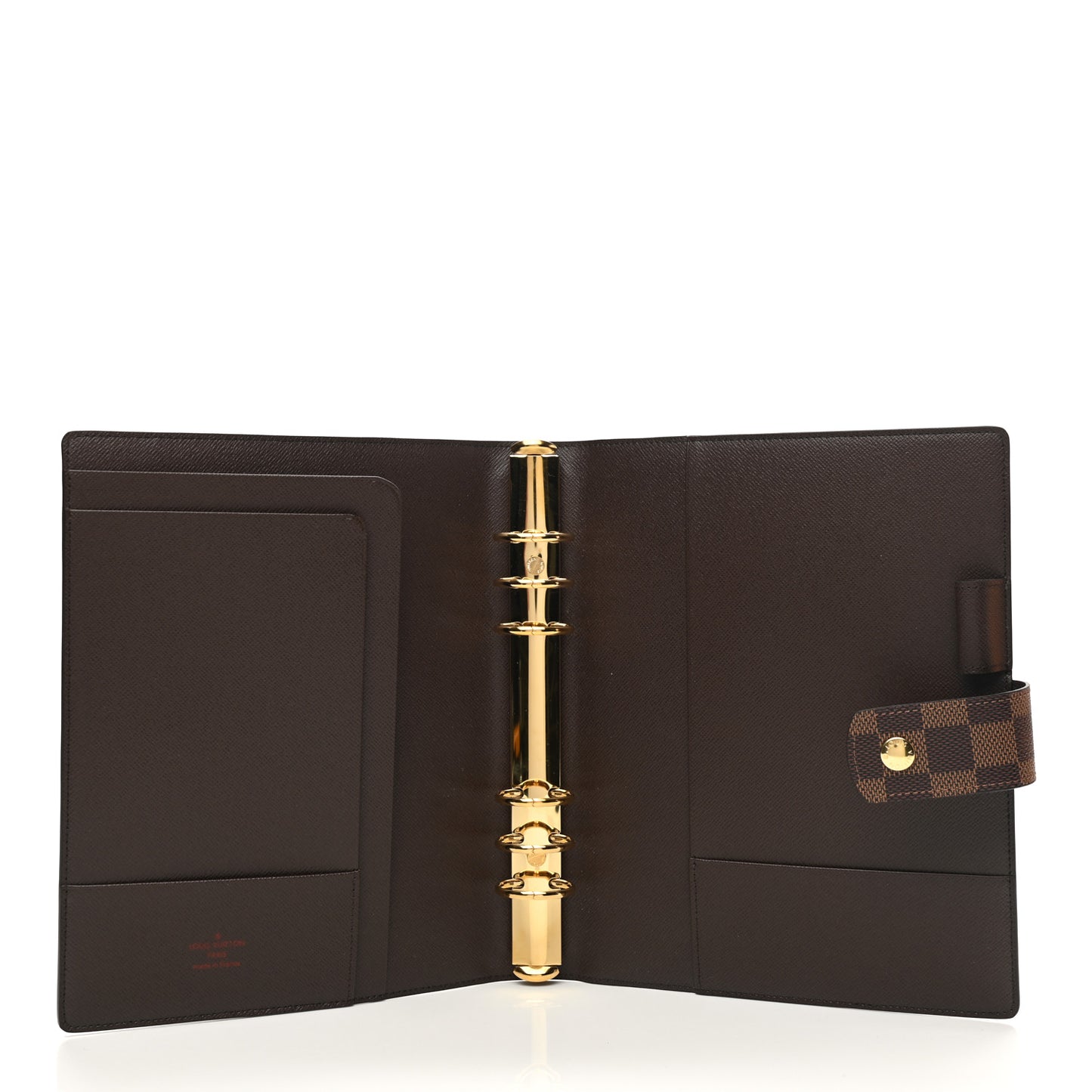 Damier Ebene Large Ring Agenda Cover