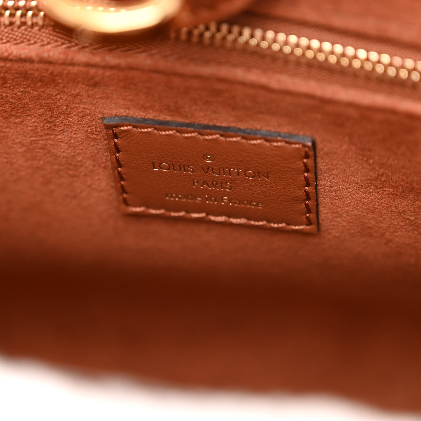 Grained Calfskin Shearling On My Side PM Caramel