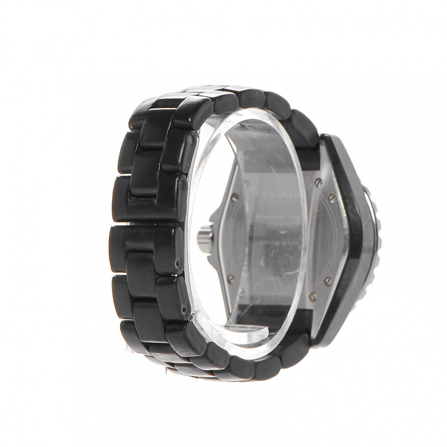 Chanel Stainless Steel Ceramic 33mm J12 Quartz Watch Black 3 of 5
