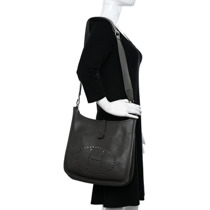 Hermes Taurillon Clemence Evelyne III GM Graphite 2 of 13