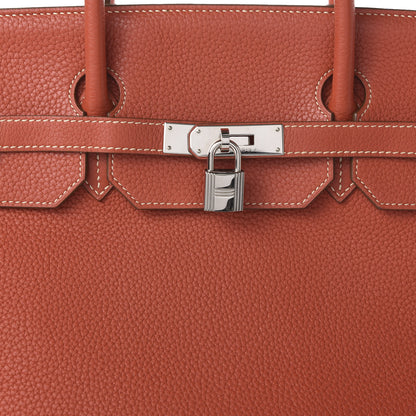 Hermes Taurillon Clemence Birkin 40 Sanguine 10 of 12